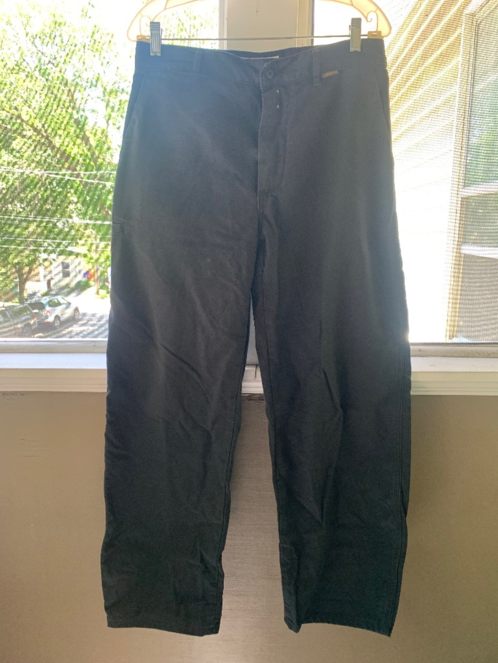 LE LABOUREUR X GARDENHEIR FRENCH COTTON FARM PANT IN STONEWASHED BLACK
